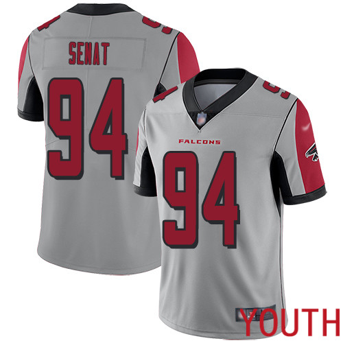 Atlanta Falcons Limited Silver Youth Deadrin Senat Jersey NFL Football 94 Inverted Legend